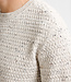 M-3050-KWR222 Men Knitwear Round Neck Basic (Antique White Melee 0009)