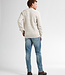 M-3050-KWR222 Men Knitwear Round Neck Basic (Antique White Melee 0009)