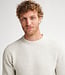 M-3050-KWR291 Men Knitwear Round Neck Basic (Antique White Melee 0009)