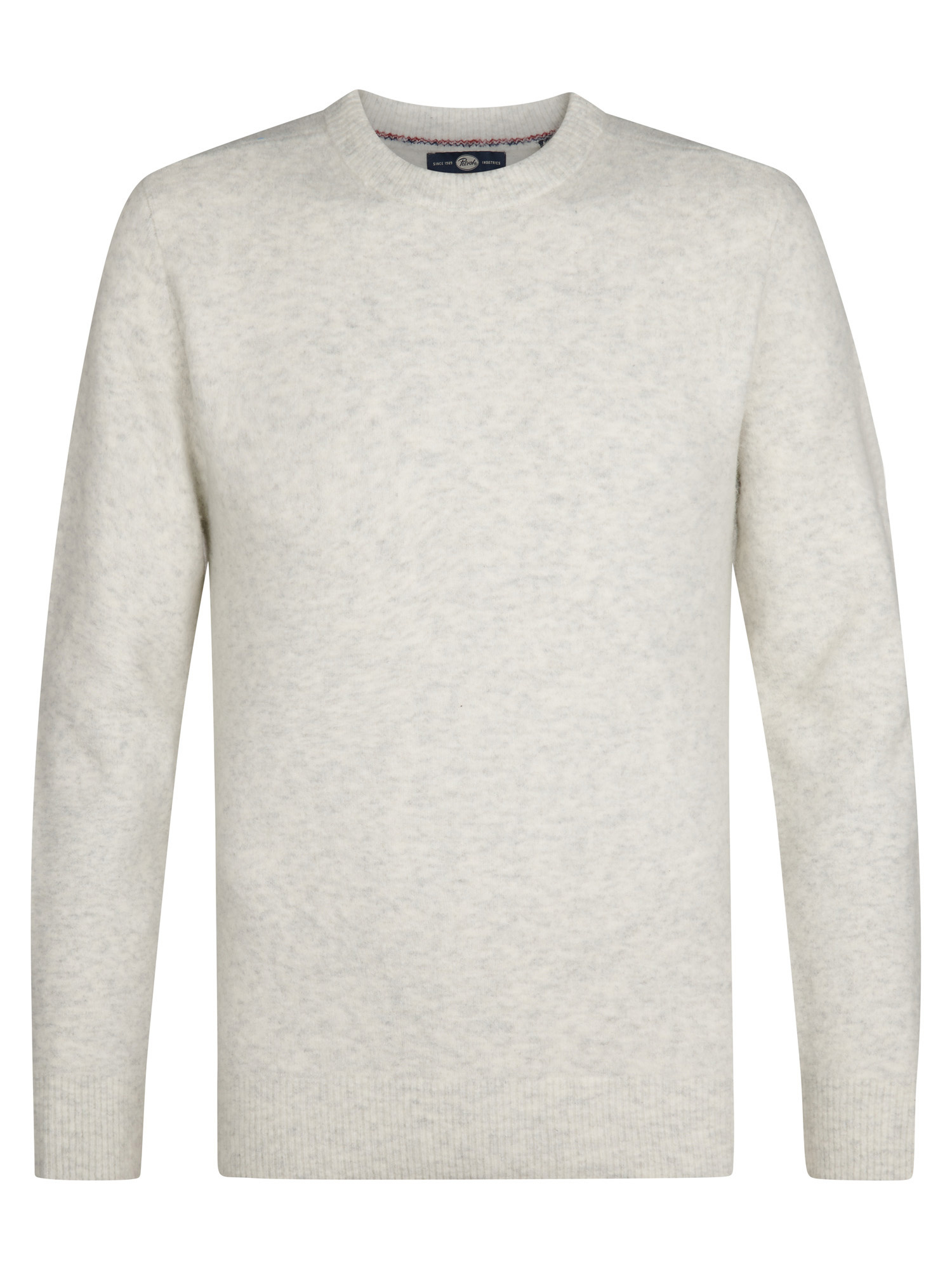 M-3050-KWR291 Men Knitwear Round Neck Basic (Antique White Melee 0009)
