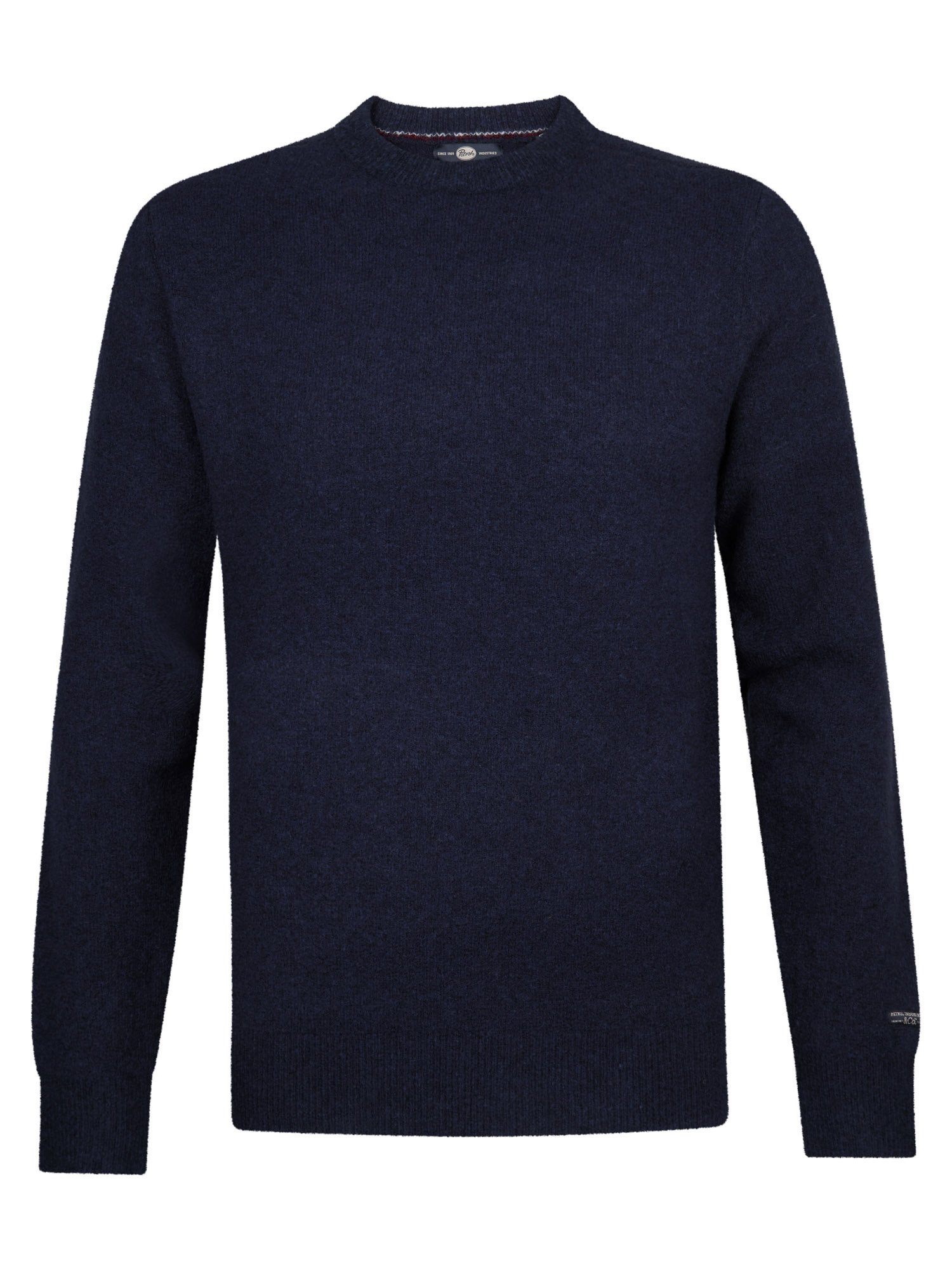 M-3050-KWR291 Men Knitwear Round Neck Basic (Deep Capri 5090)