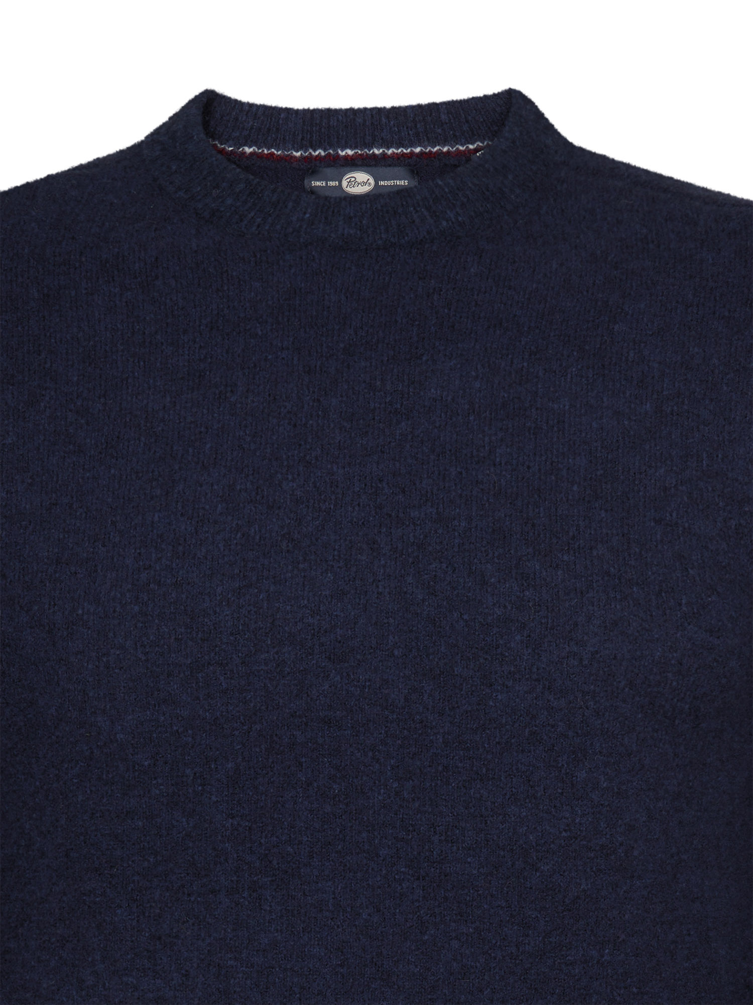 M-3050-KWR291 Men Knitwear Round Neck Basic (Deep Capri 5090)