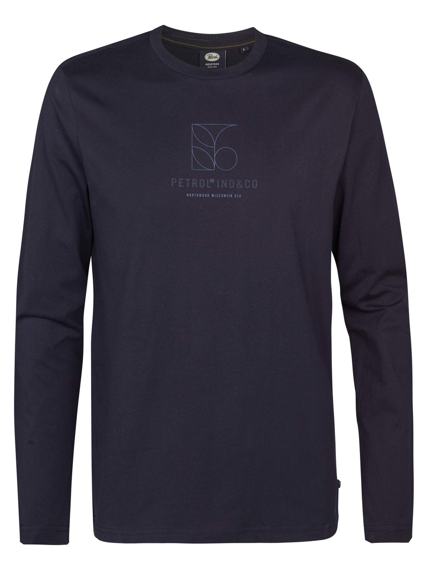 M-3050-TLR623 Men T-Shirt LS Round Neck (5092 Royal Navy)