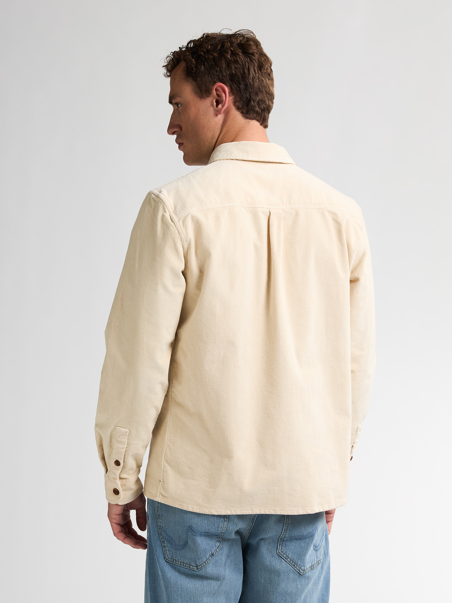 M-3050-SIL427 Men Shirt Long Sleeve Uni (Raw Sand 1108)