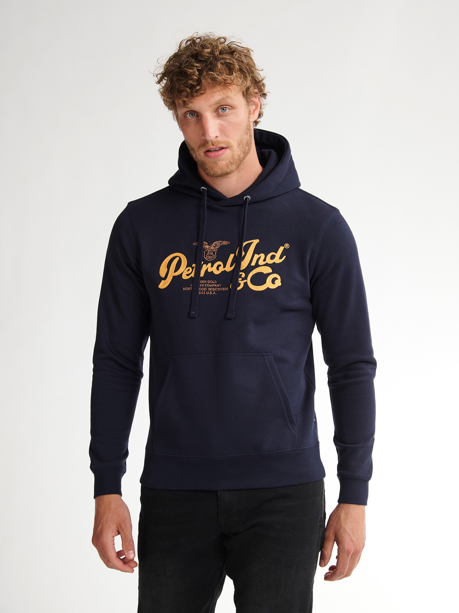 M-3050-SWH353 Men Sweater Hooded (Royal Navy 5092)