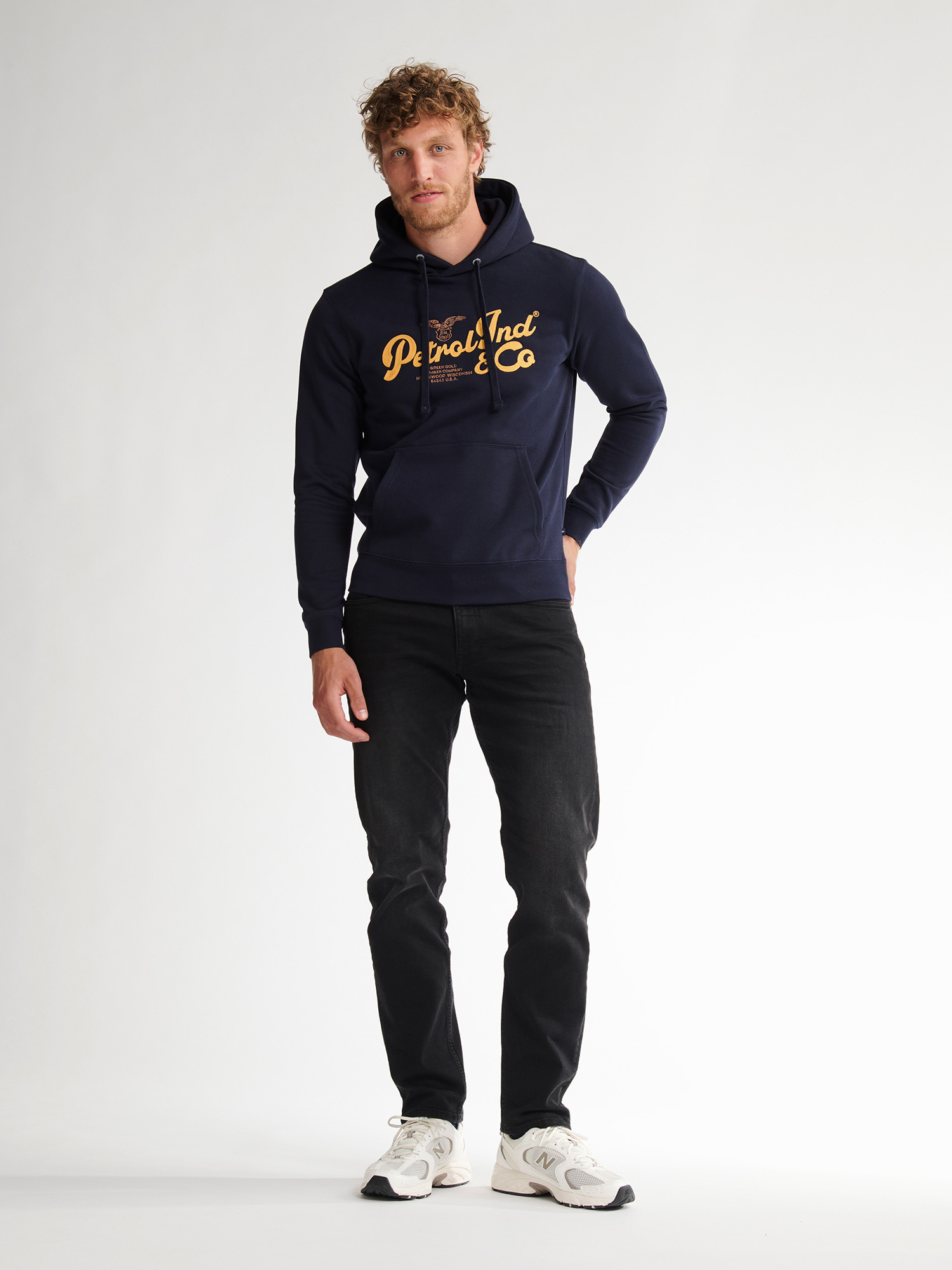 M-3050-SWH353 Men Sweater Hooded (Royal Navy 5092)