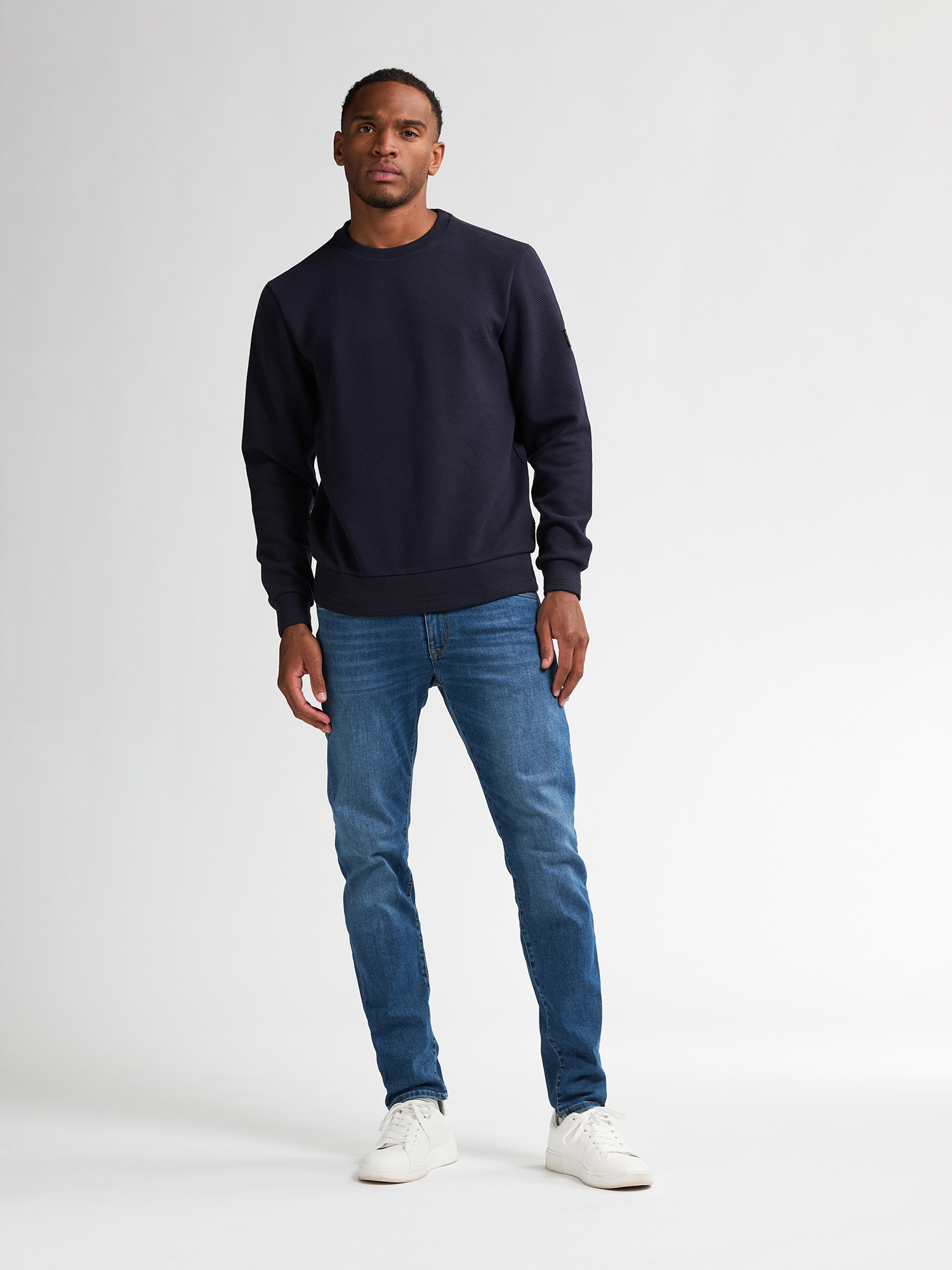 M-3050-SWR310 Men Sweater Round Neck (5092 Royal Navy)