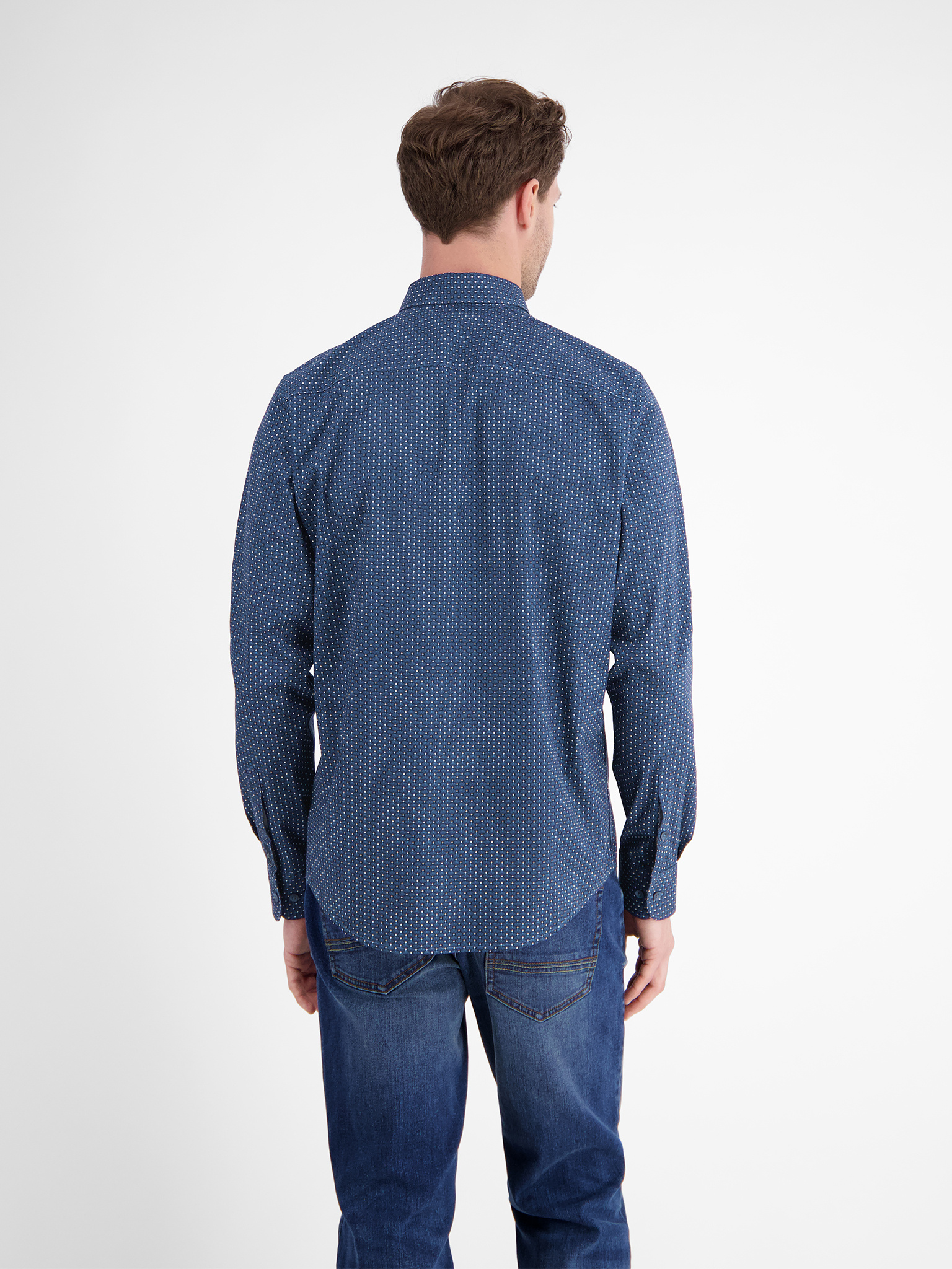 2591155 HEMD 1/1 ARM (448 Storm Blue)