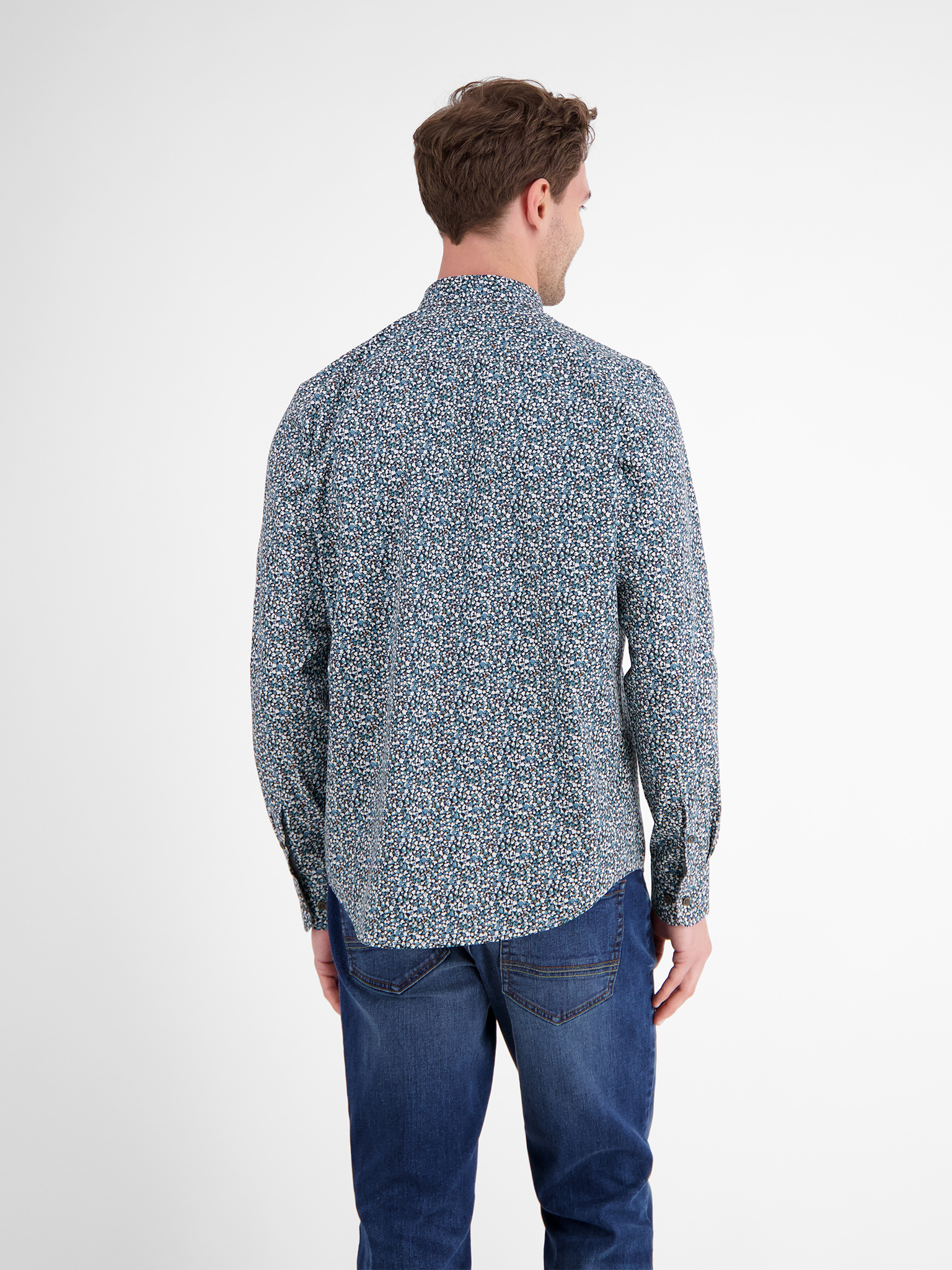 2591453 HEMD 1/1 ARM (429 Fjord Blue)