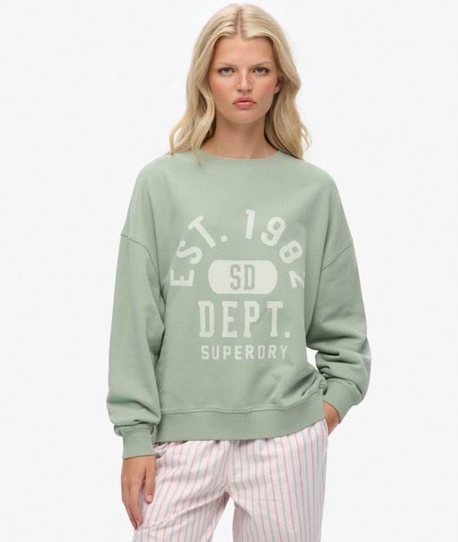 ATH ESS GRAPHIC RELAXED CREW (Light Jade)