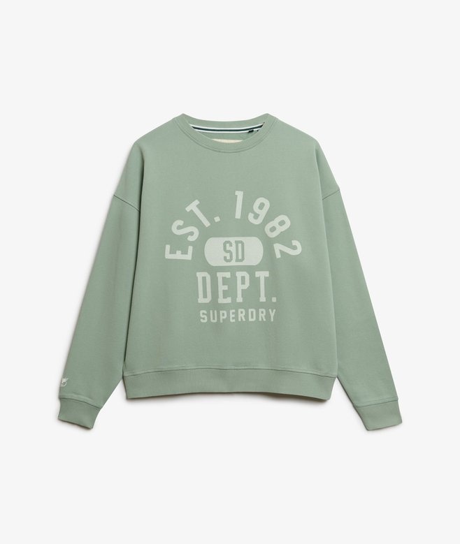 ATH ESS GRAPHIC RELAXED CREW (Light Jade)