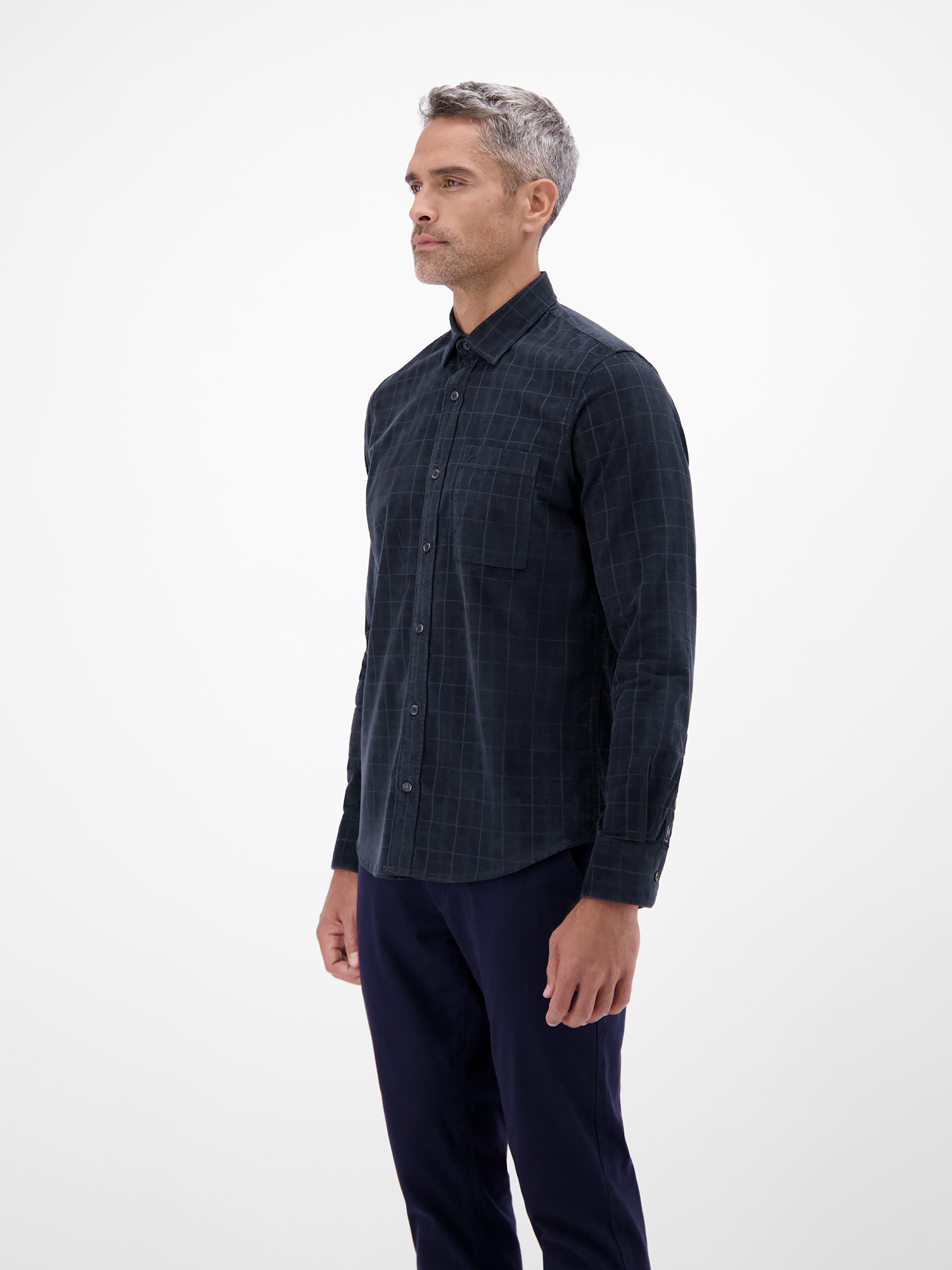 2501087  HEMD 1/1 ARM (485 CLASSIC NAVY)