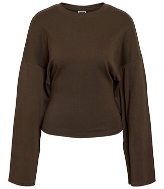 NOISY MAY NMEDEN L/S WIDE SLEEVE TOP (Chocolate Brown)