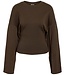 NMEDEN L/S WIDE SLEEVE TOP (Chocolate Brown)