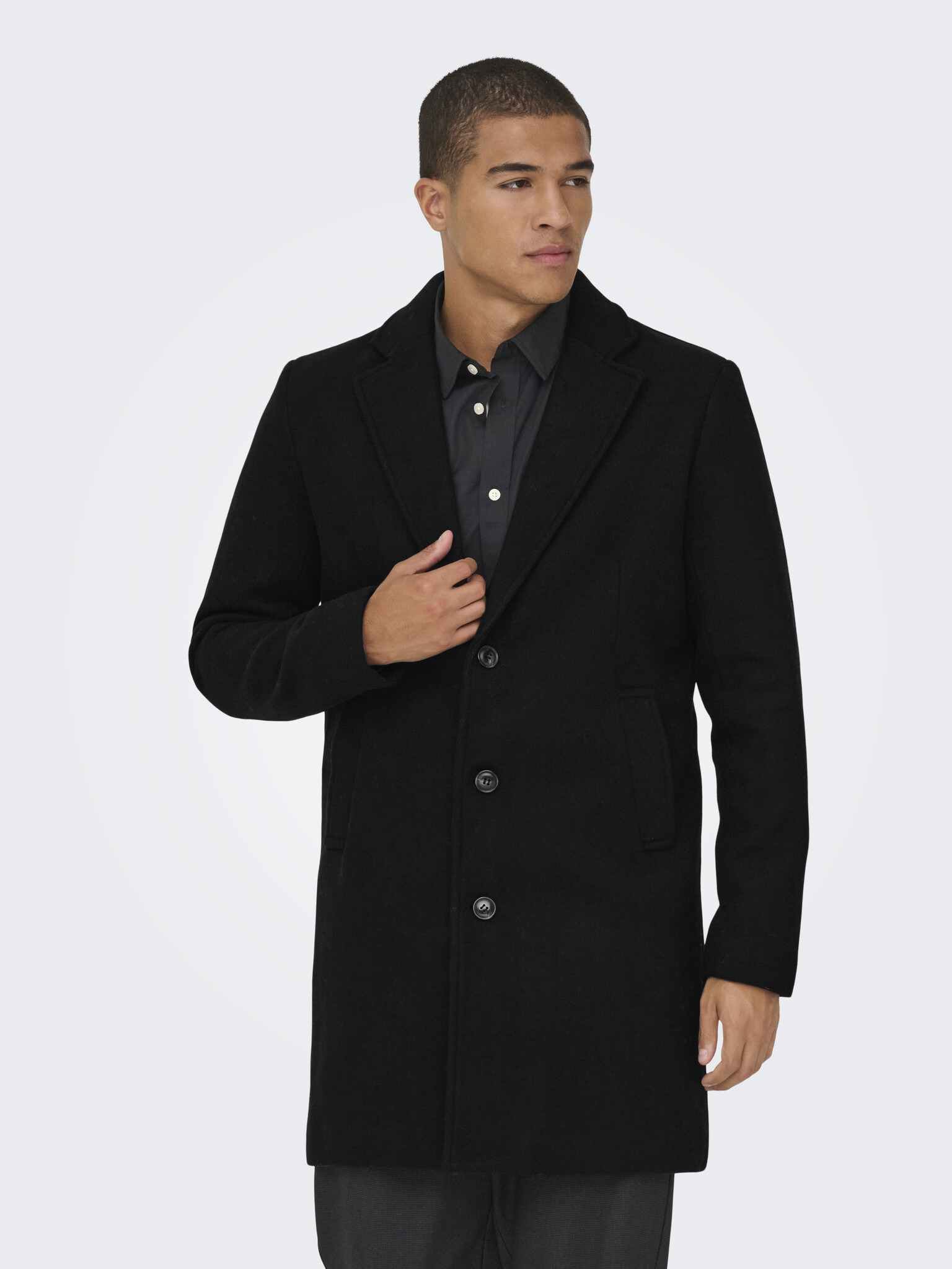 ONSMATTHEW WOOL COAT (Black)