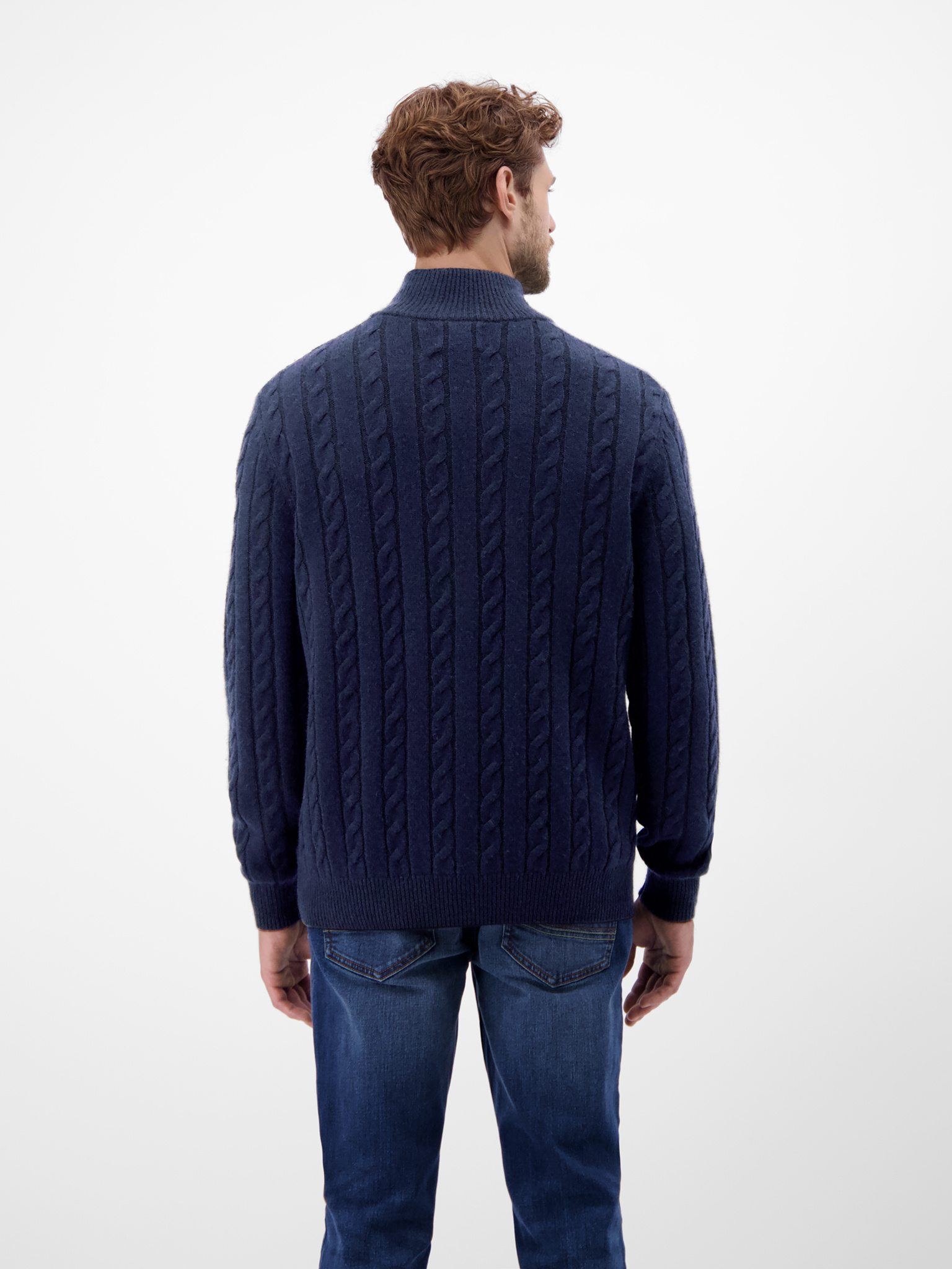 25N5463 CASHEMIRE SWEATER (485 CLASSIC NAVY)