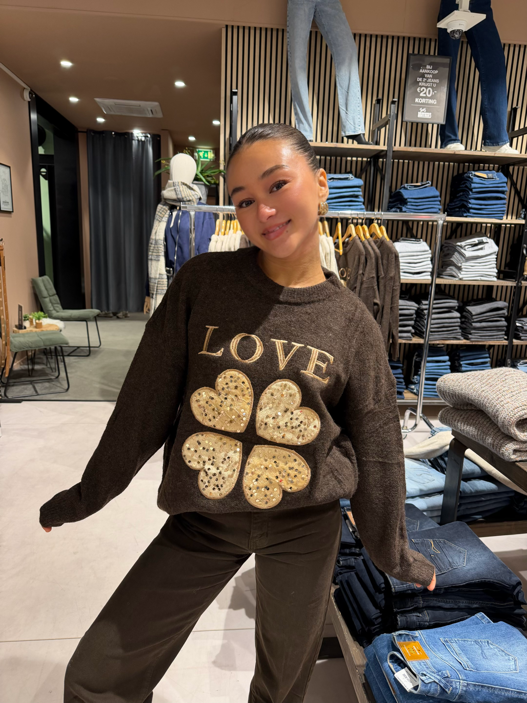 POSH - Lowe Pullover (Chocolate Brown)