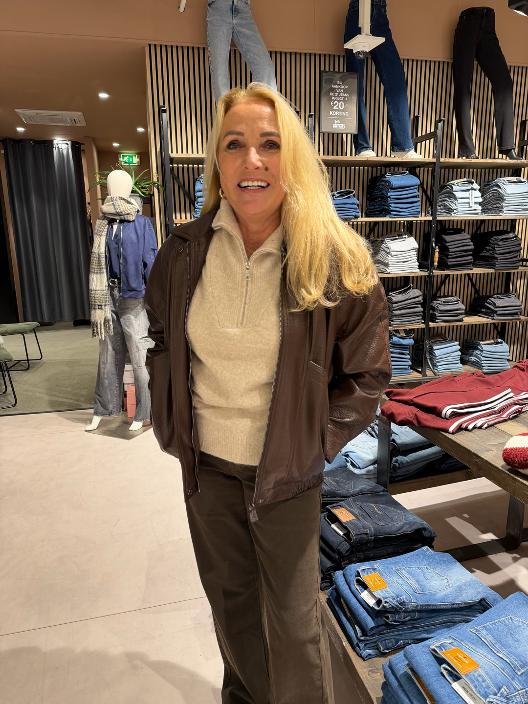 DAISY Leather Jacket Brown