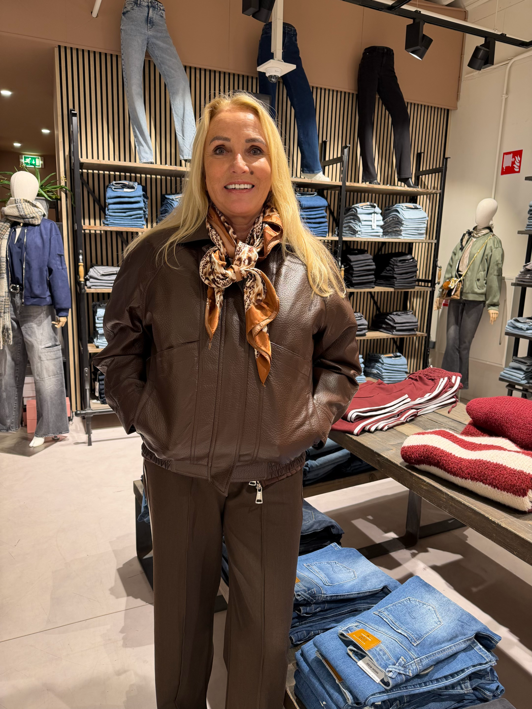 DAISY Leather Jacket Brown