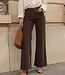 GASPARETTE Full Lenght Jeans Wide Leg  - Chocolate Brown