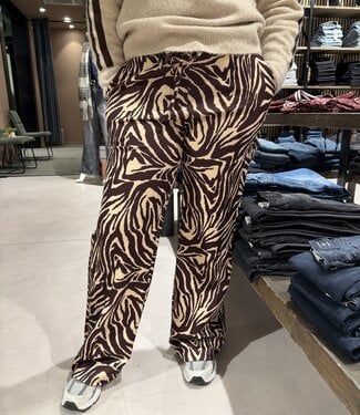 AZZURO - Zebra Pant (Aubergine)