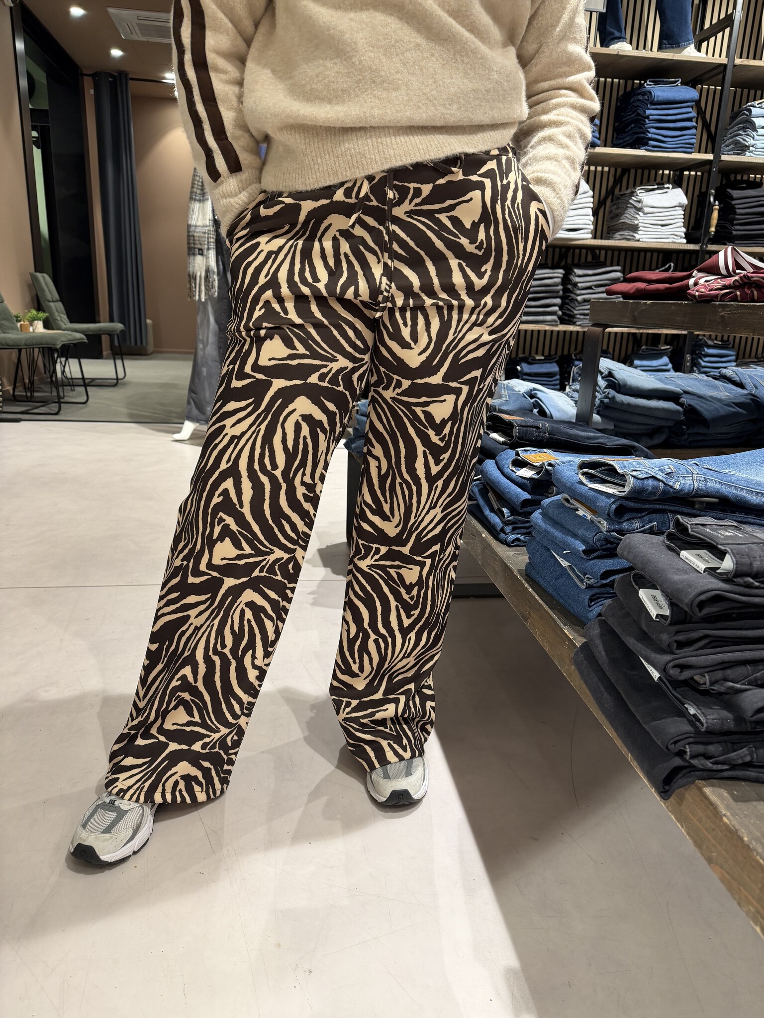 AZZURO - Zebra Pant (Brown)