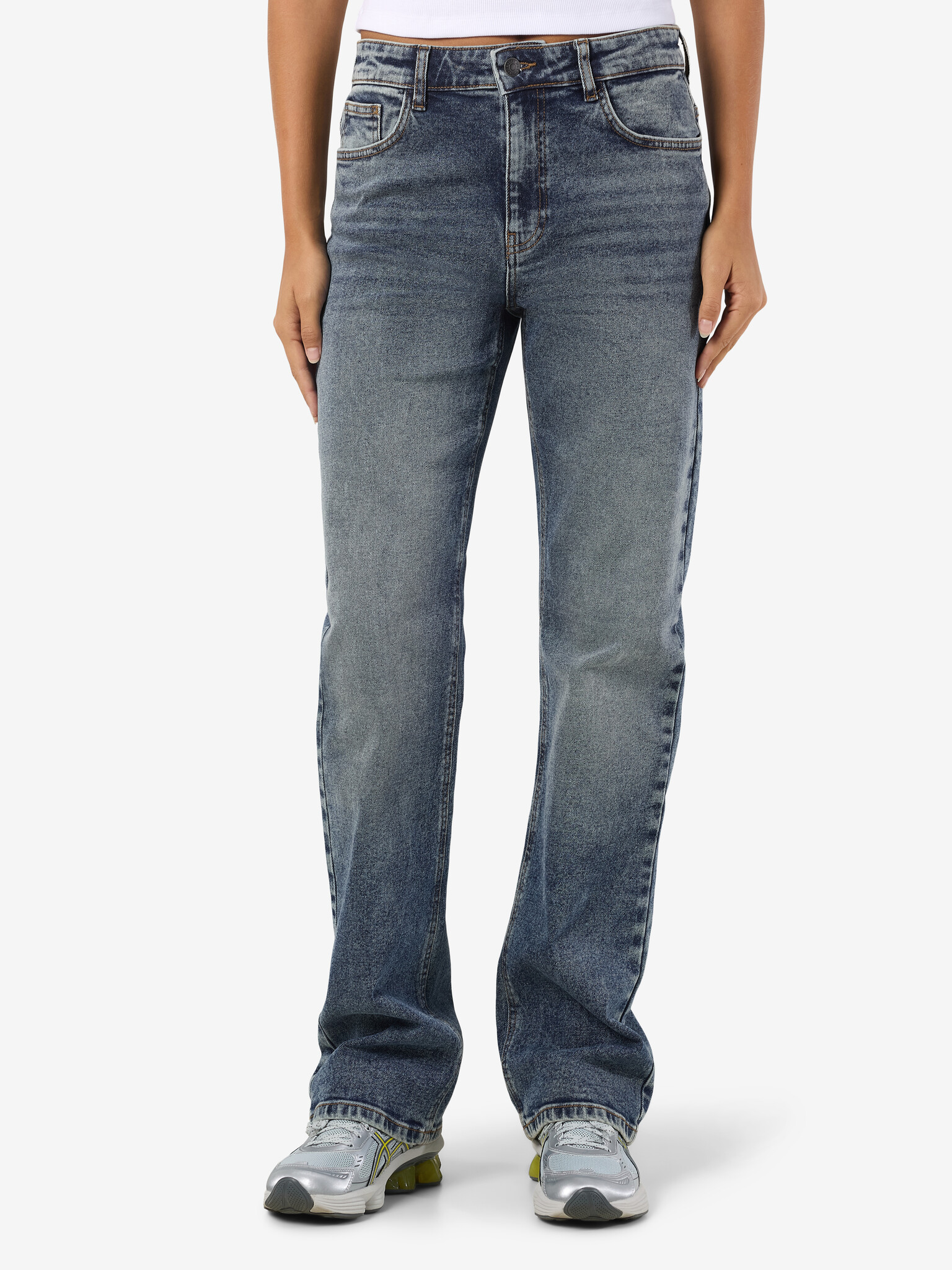NMMONICA HW STRAIGHT JEAN AZ221DB NOOS (DARK BLUE DENIM)