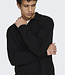 ONSHOPE RLX LS POLO KNIT BLACK