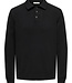 ONSHOPE RLX LS POLO KNIT BLACK