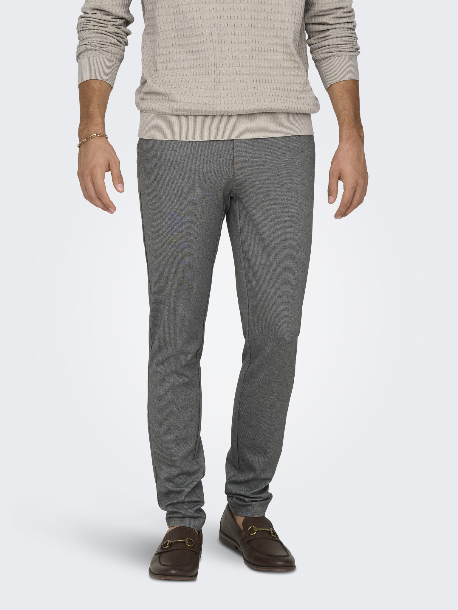 ONSMARK SLIM DITSY 020934 PANT NOOS (SILVER LINING / MGM)