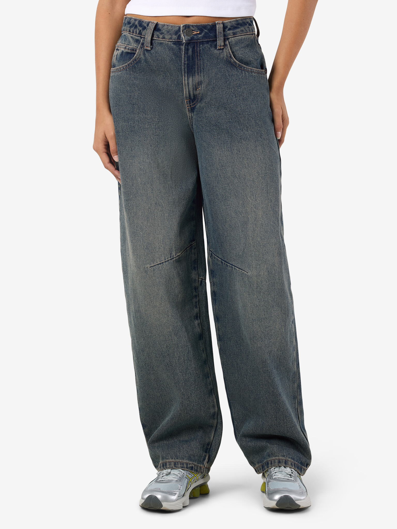 NMHAZAL HW BARREL FIT (Medium Blue Denim)