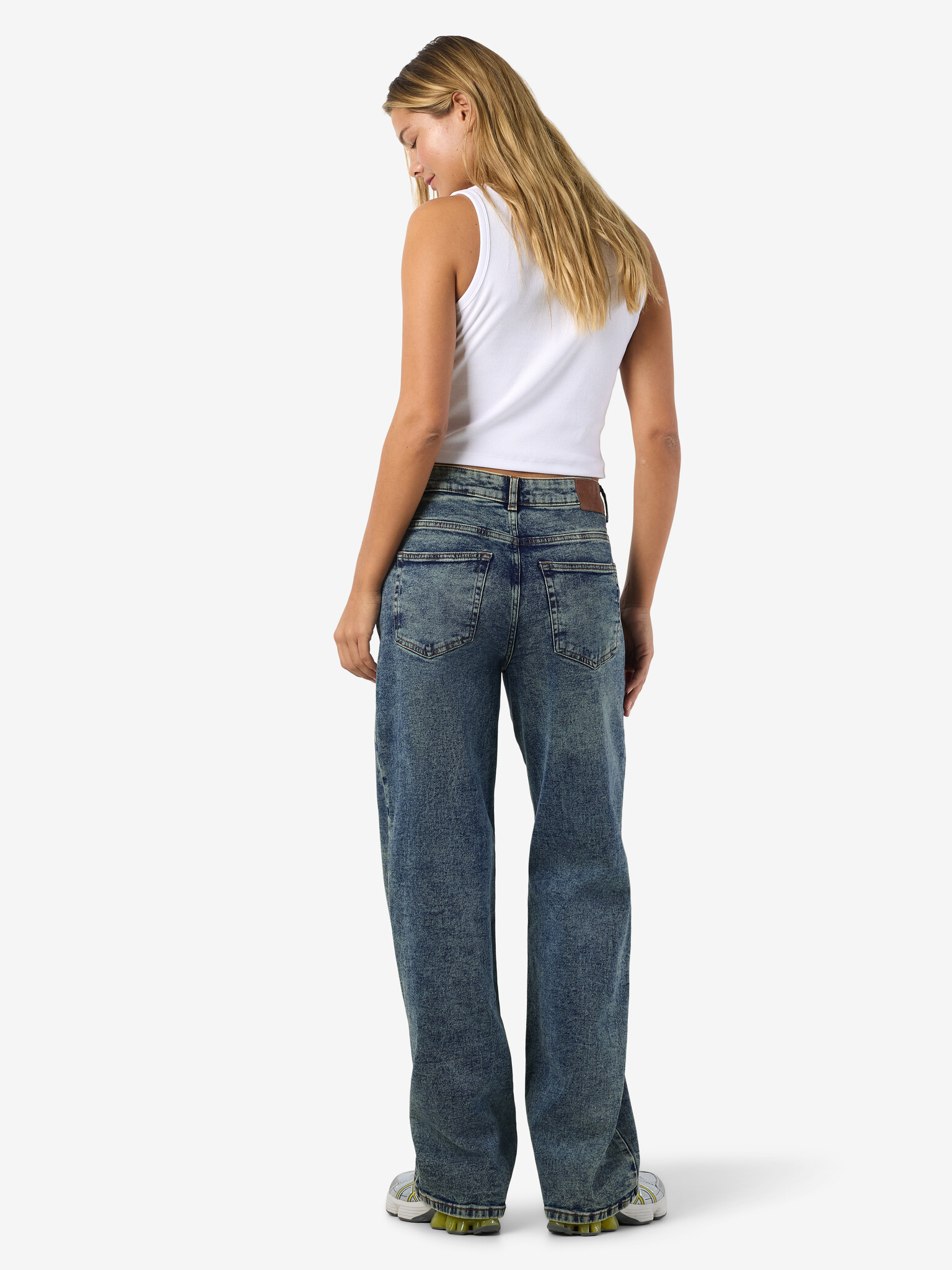 NMJOSIE  HW BAGGY JEANS (Medium Blue Denim)