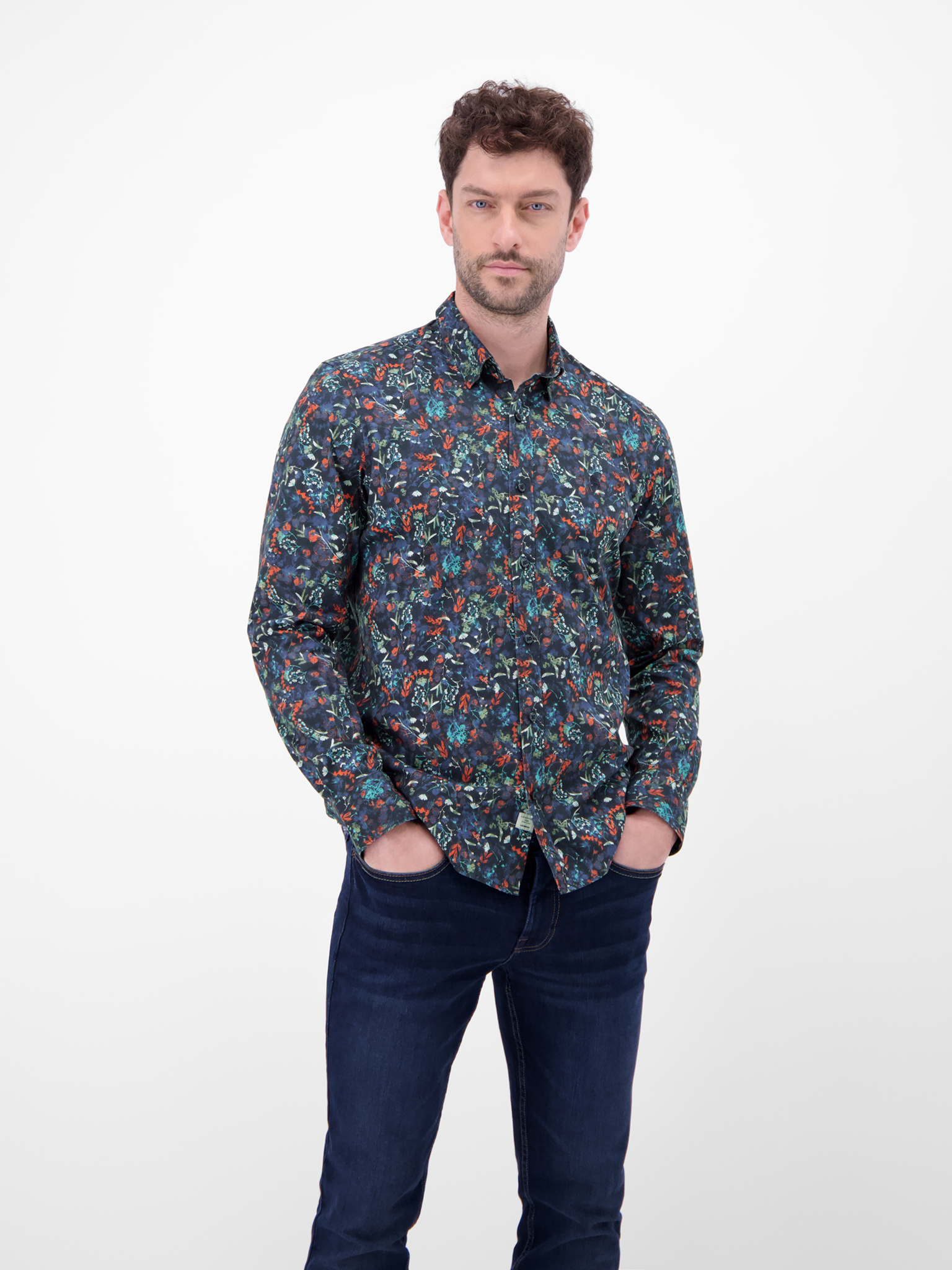 25D1406 HEMD (485 CLASSIC NAVY)