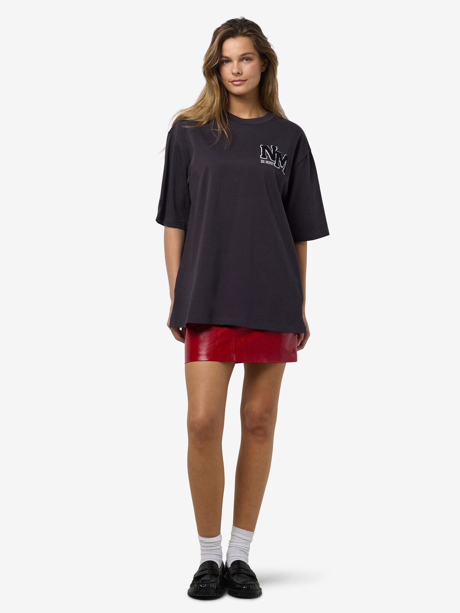 NMKOKOON S/S EMB T-SHIRT JRS (OBSIDIAN BLACK)