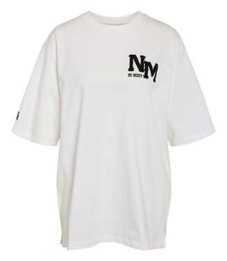 NOISY MAY NMKOKOON S/S EMB T-SHIRT JRS (CLOUD DANSER BLACK EMB)
