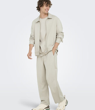 Only & Sons ONSJAKES 0339 REG ZIP STRETCH OVERSHIRT (silver lining)