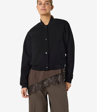 NOISY MAY NMEDDI L/S BOMBER JACKET (BLACK)