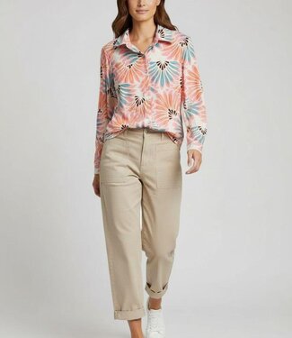 NORI BLOUSE PINK BROWN