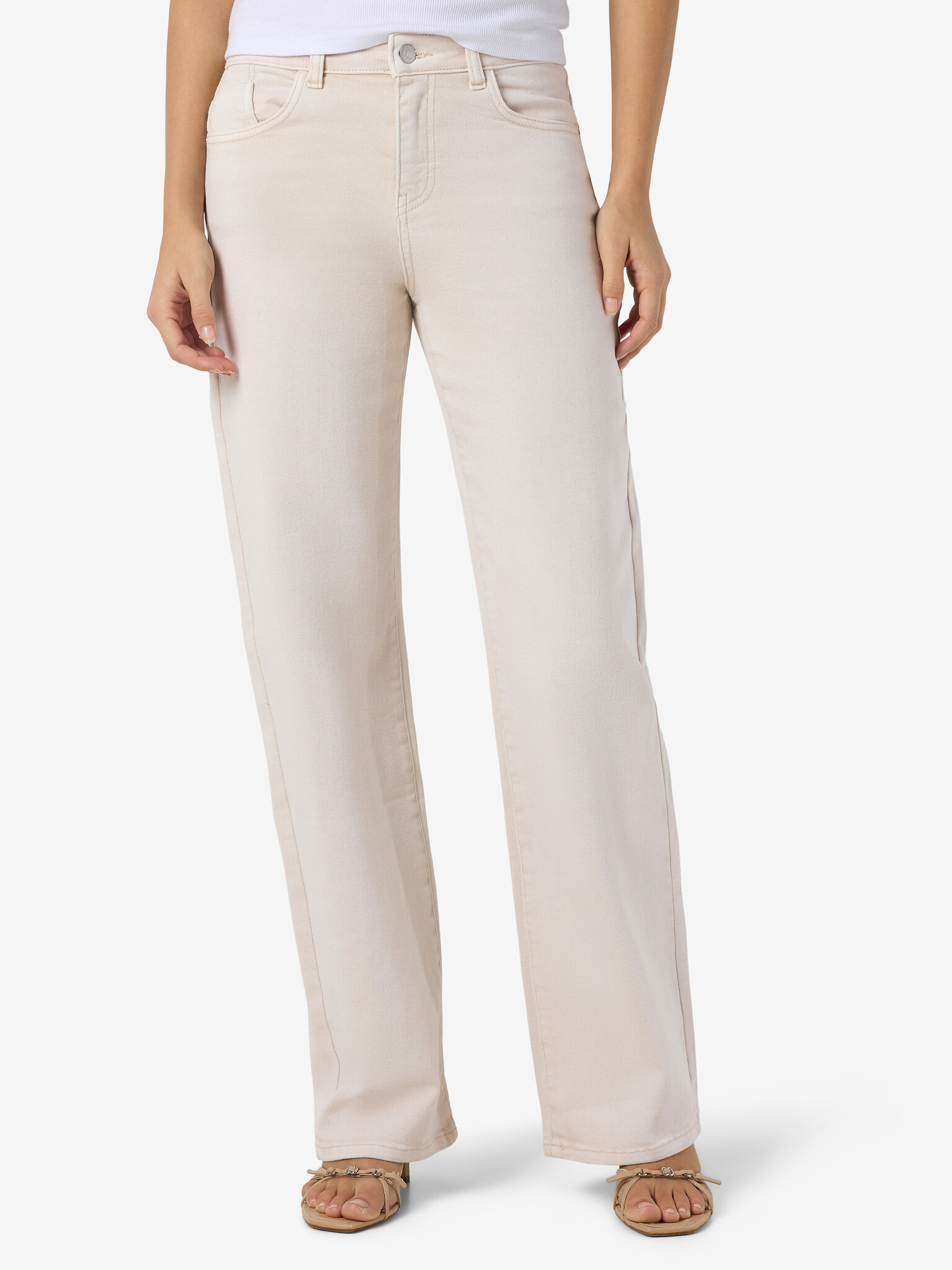 NMYOLANDA MW STRAIGHT JEANS COLORED (PUMICE STONE )