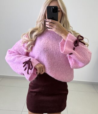 ARI LACES SL PULLOVER  (Pink)