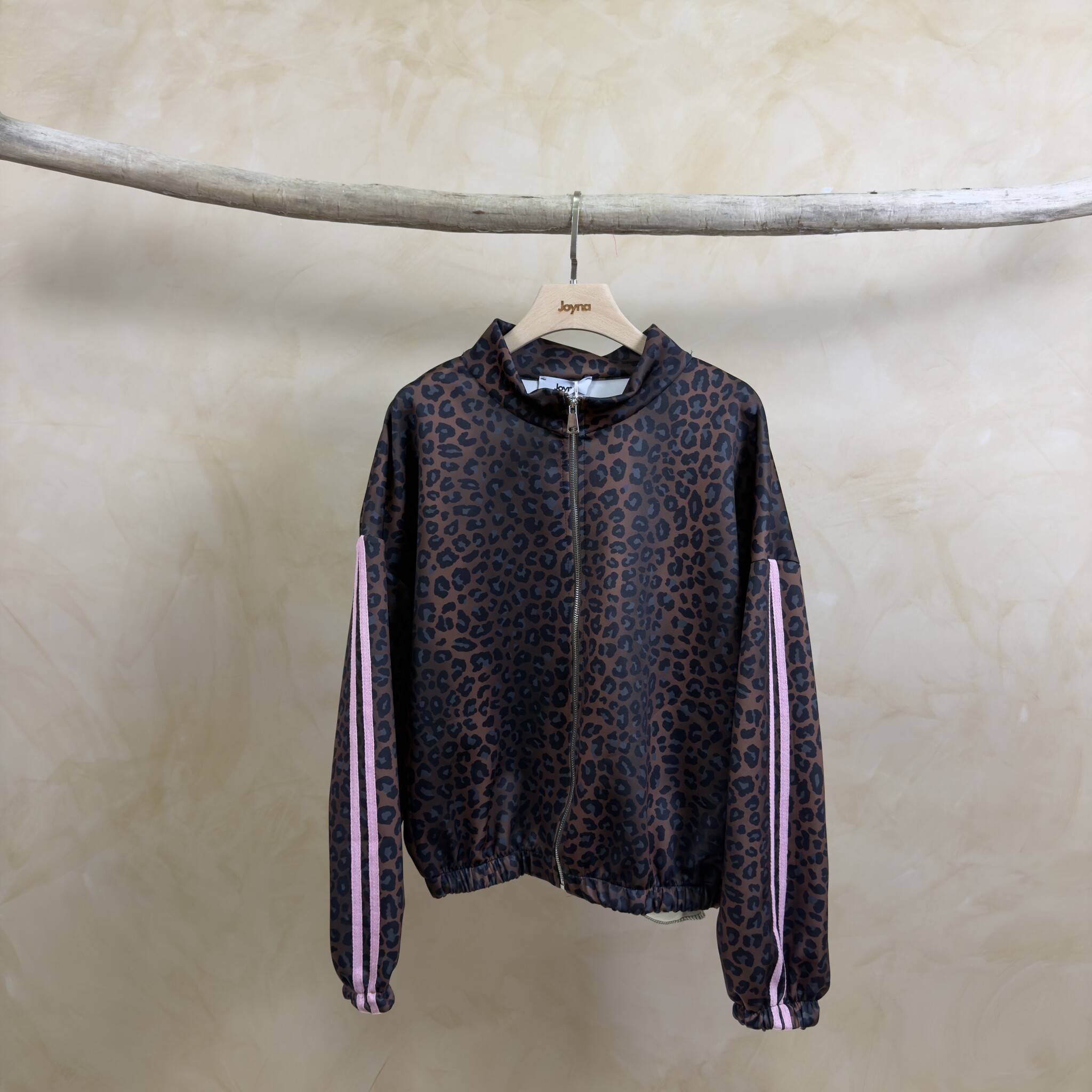 JOY LEOPARD VEST  (Pink Stripes)