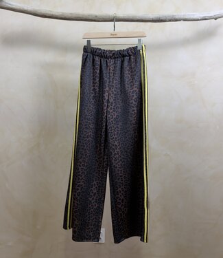 JOY LEOPARD PANTS  (Yellow Stripes)
