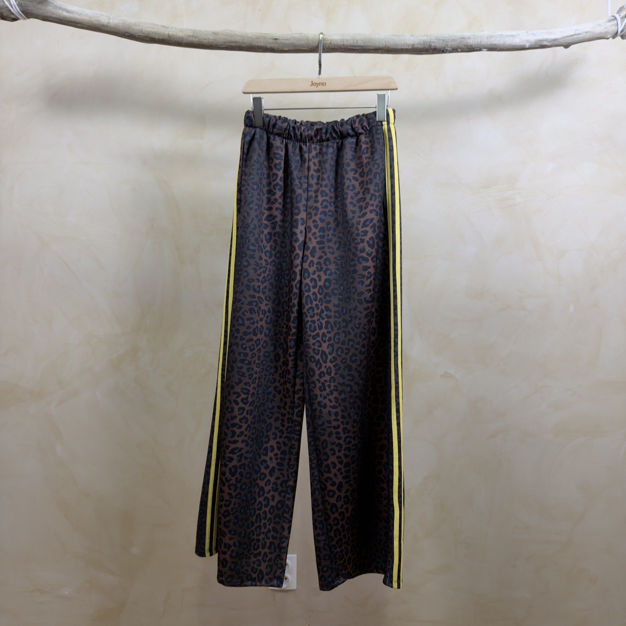 JOY LEOPARD PANTS  (Yellow Stripes)