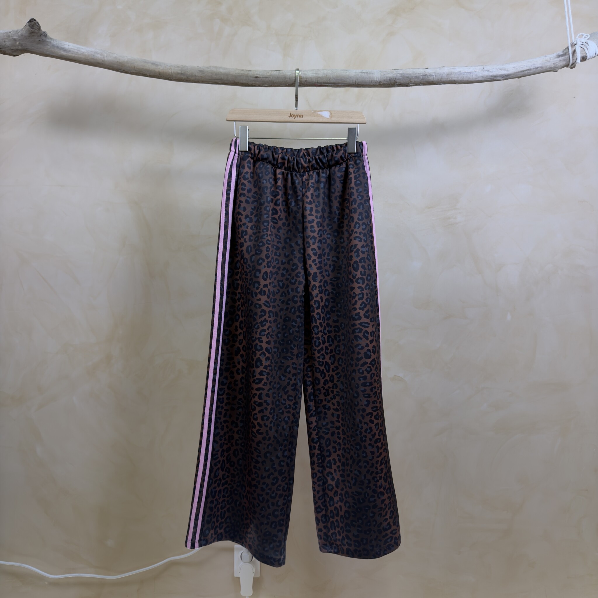 JOY LEOPARD PANTS  (Pink Stripes)