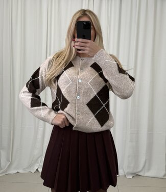 ARI CARDIGUAN (Beige/Brown)