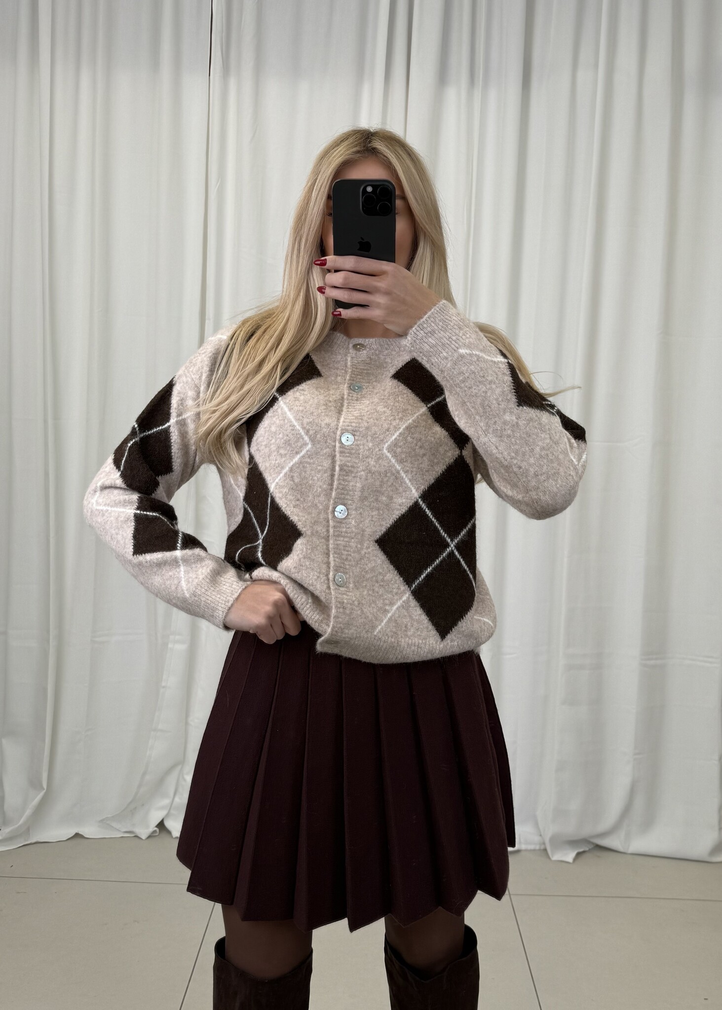 ARI CARDIGUAN (Beige/Brown)