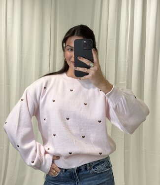 ARI SMALL HEART (Pink/Brown)