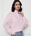 MG Broderie Sleeve Blouse (Pink)