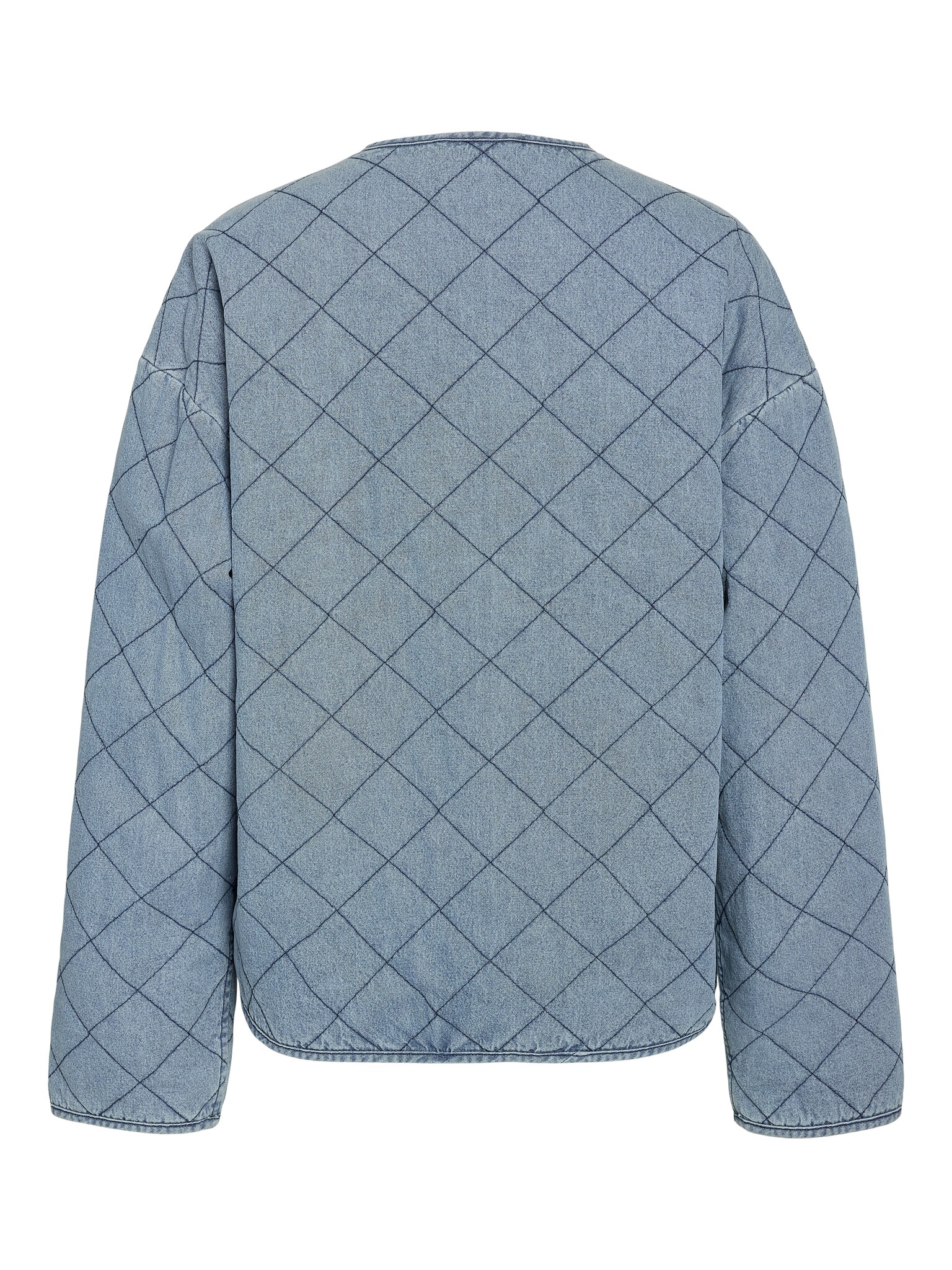 NMCLEO QUILTED DENIM JACKET (LIGHT BLUE DENIM)