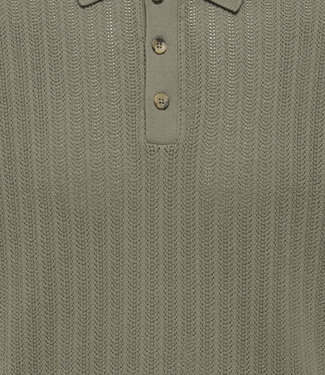 Only & Sons ONSMOON REG 12 SS POLO KNIT (Bungee Cord)